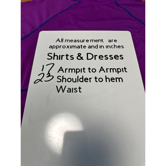 Athleta Mock Neck Long Sleeve Purple Floral Trestle Rashguard SizeM - Picture 10 of 10